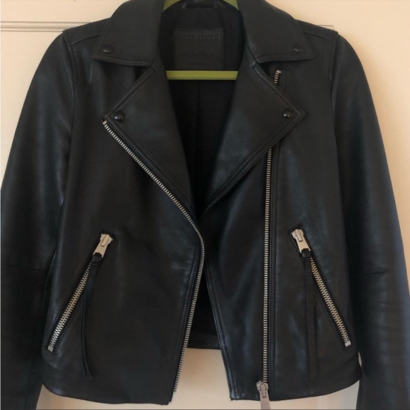 Allsaints Dalby Leather Jacket XS - Picture 5 of 7